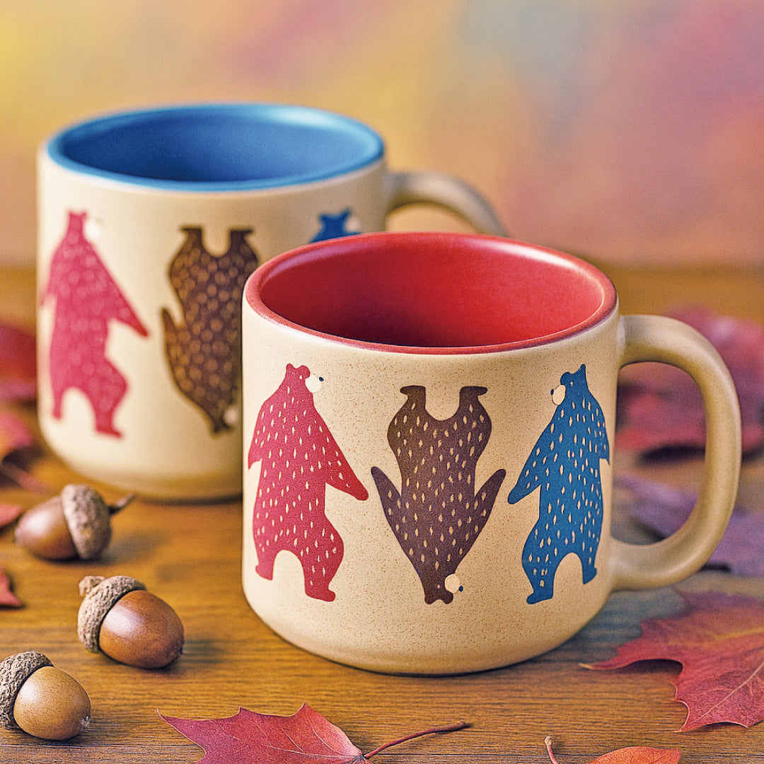 紅葉色のクマたちと囲む、午後のティータイム