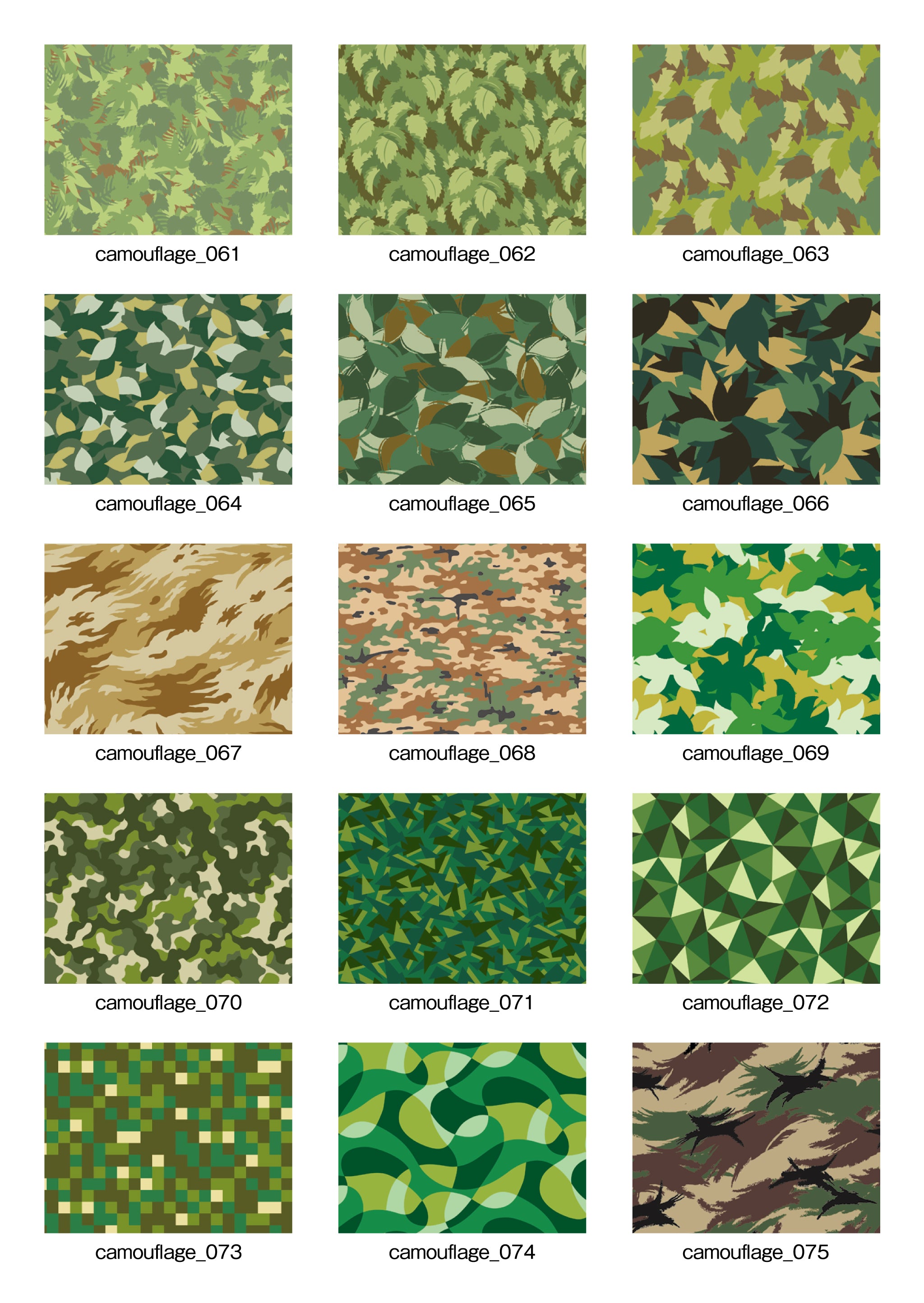 「Pattern Collection」3.Camouflage【カモフラージュ】