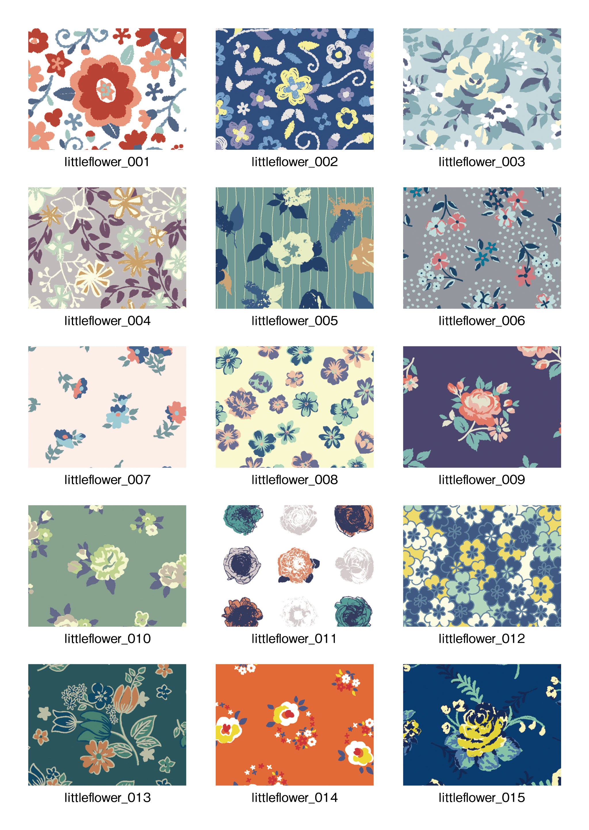 「Pattern Collection」4.Lttle flower【小花】