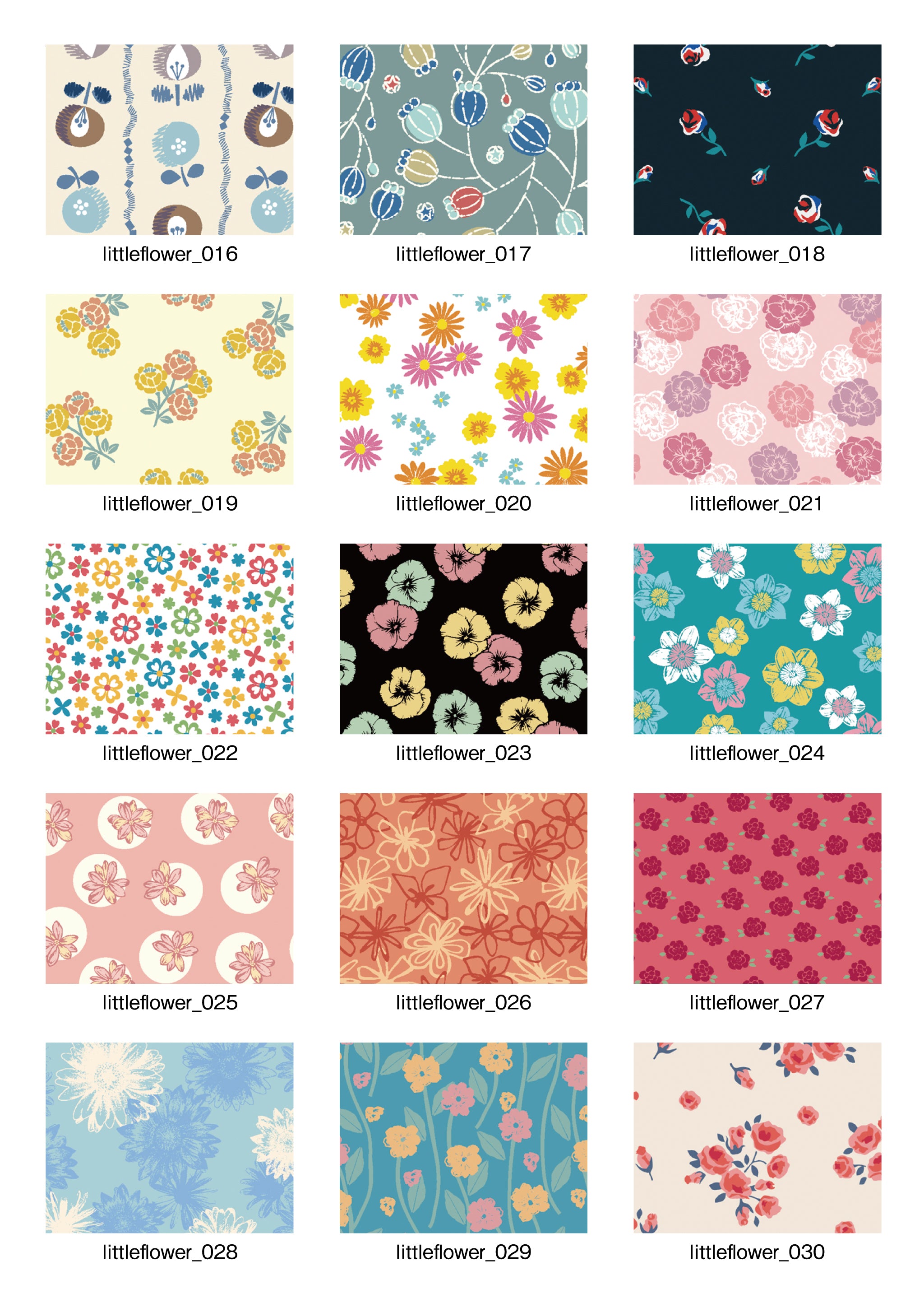 「Pattern Collection」4.Lttle flower【小花】