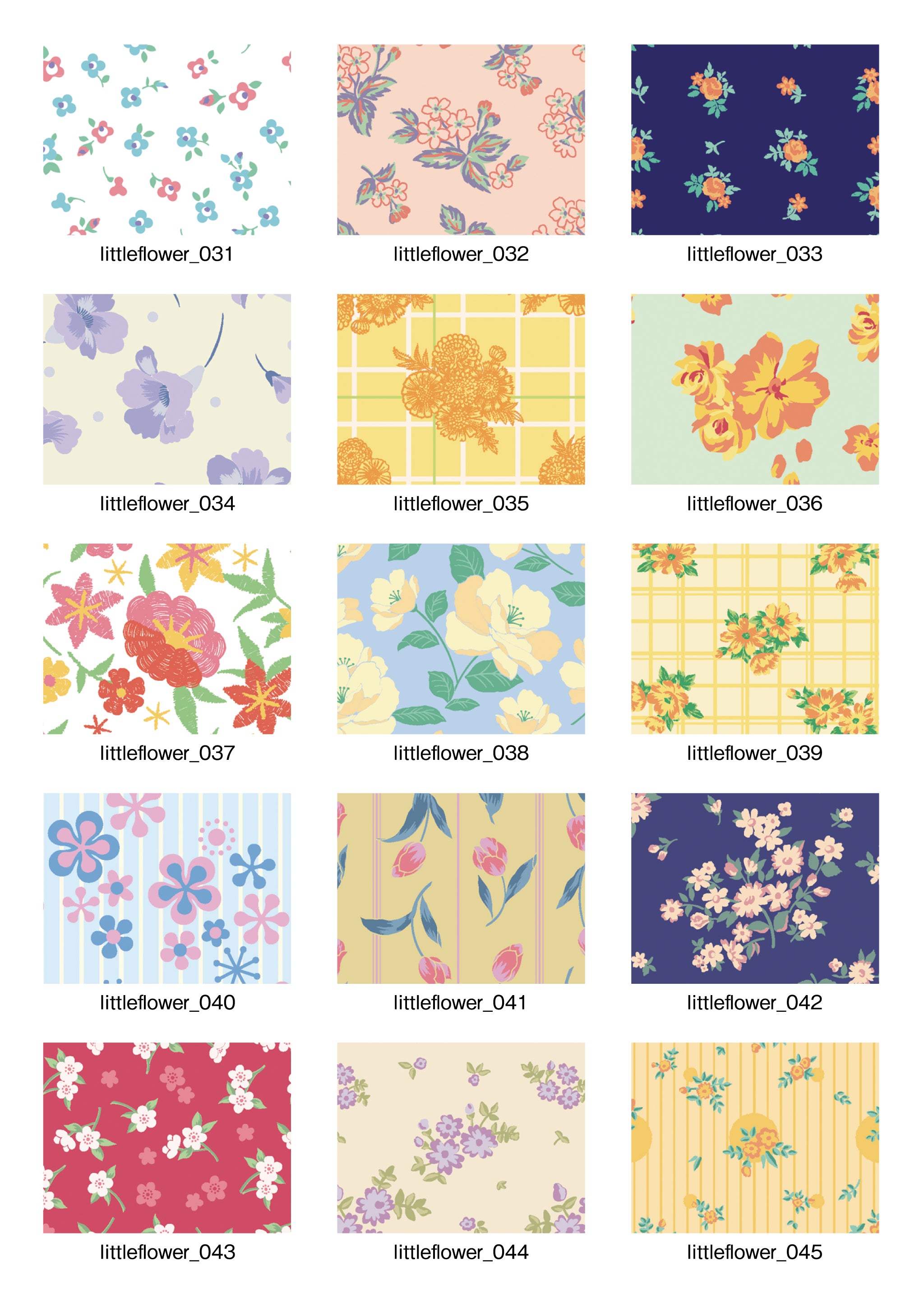 「Pattern Collection」4.Lttle flower【小花】