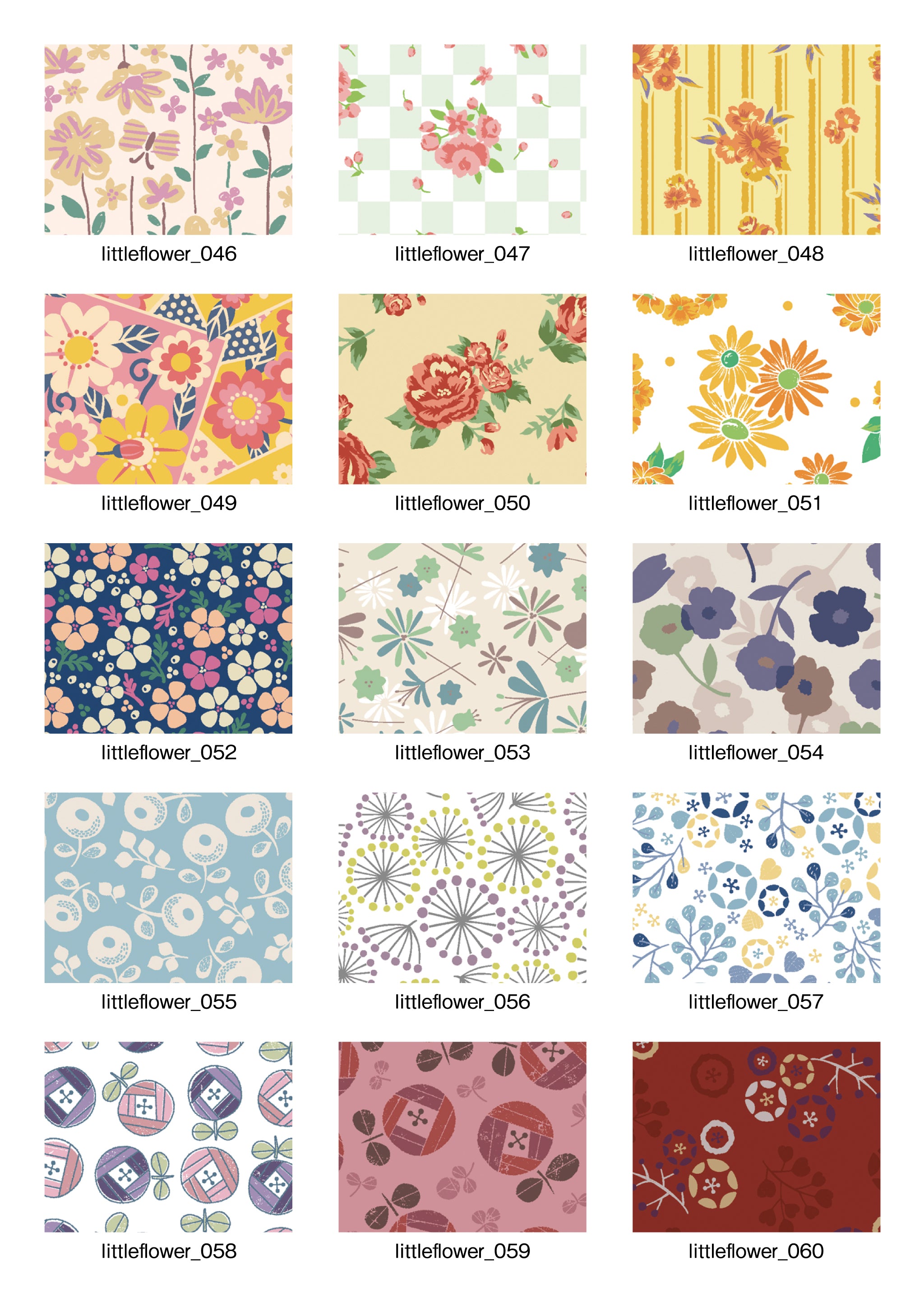 「Pattern Collection」4.Lttle flower【小花】