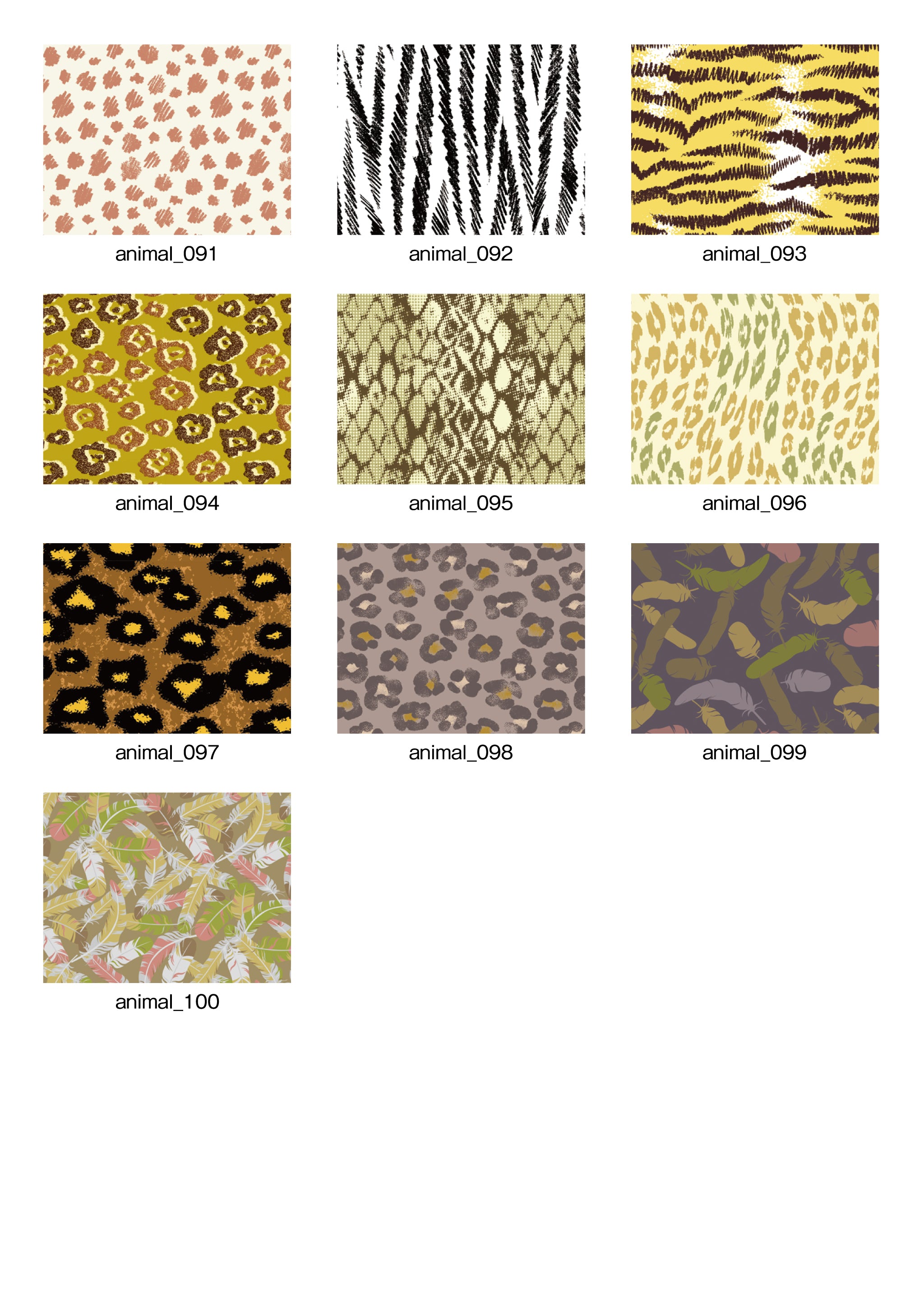 「Pattern Collection」5.Animal【アニマル】