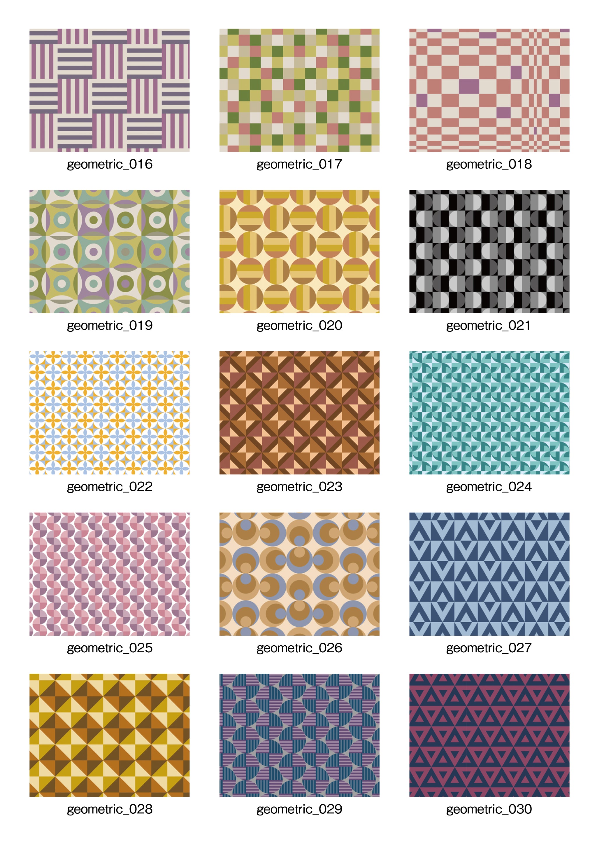 「Pattern Collection」6.Geometric【幾何学】