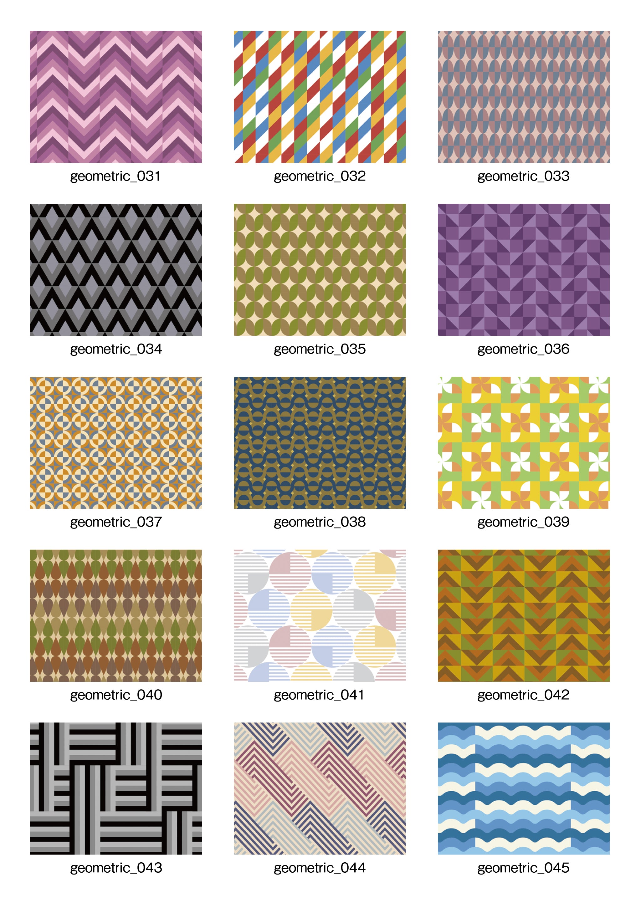 「Pattern Collection」6.Geometric【幾何学】