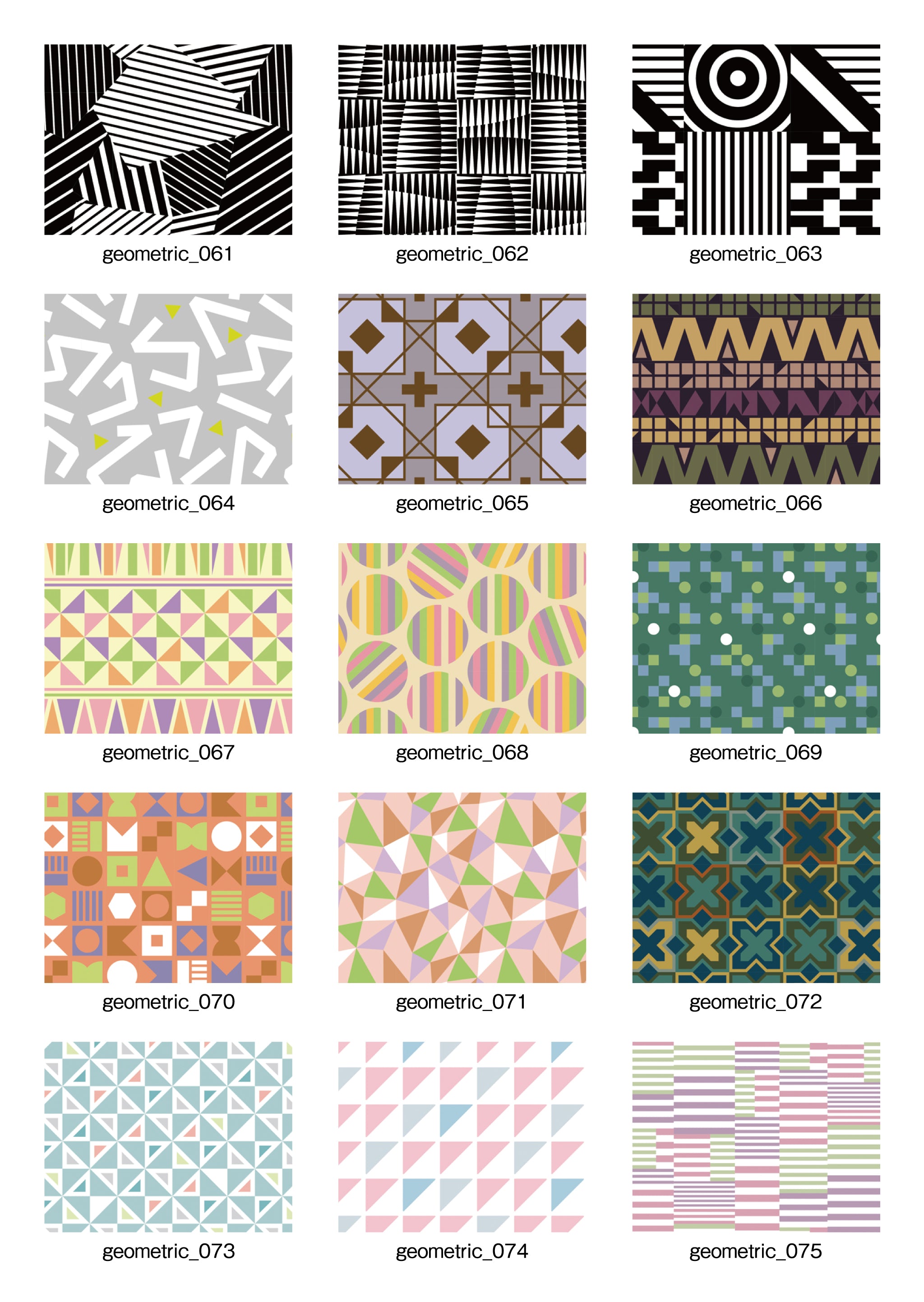 「Pattern Collection」6.Geometric【幾何学】