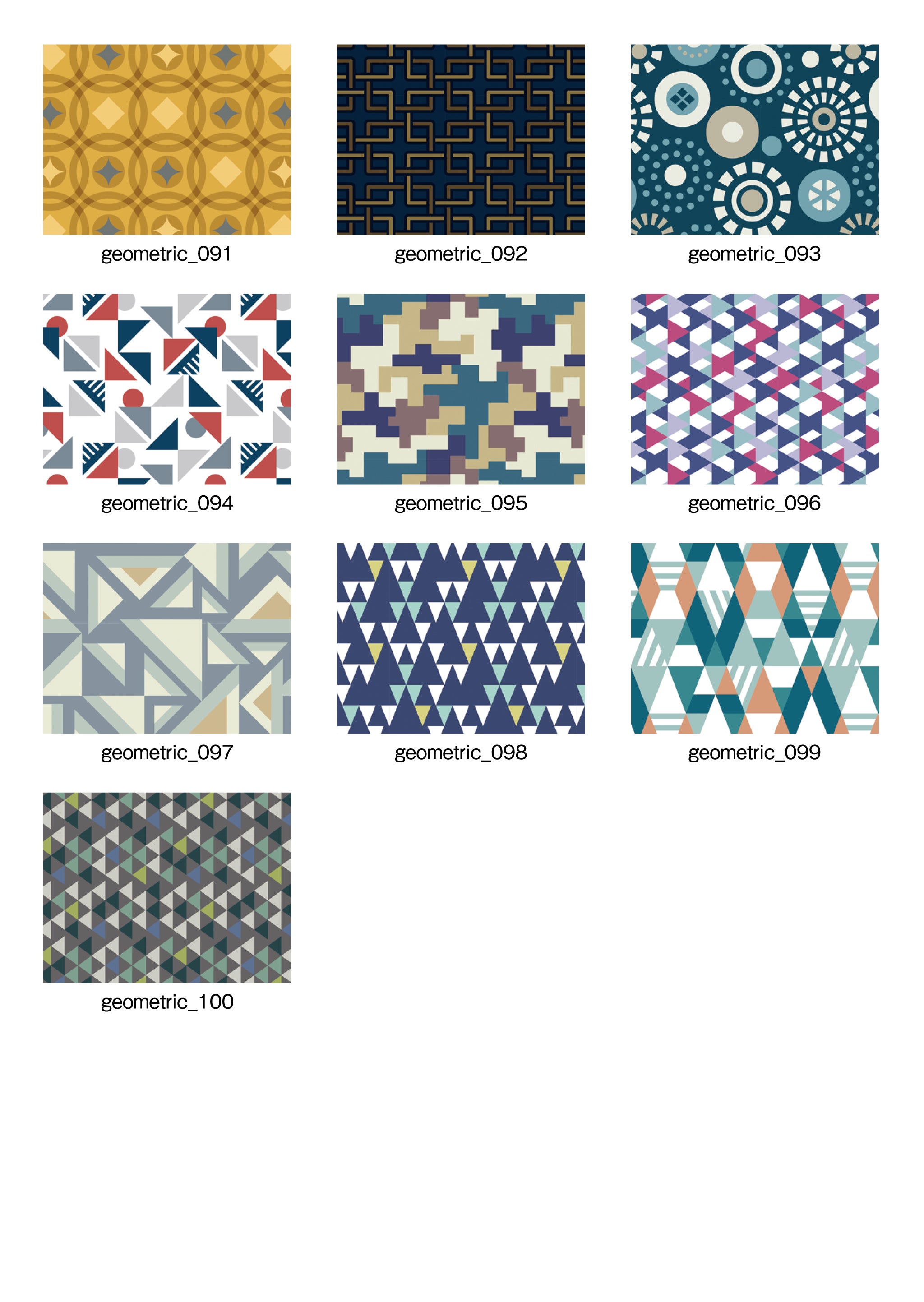 「Pattern Collection」6.Geometric【幾何学】