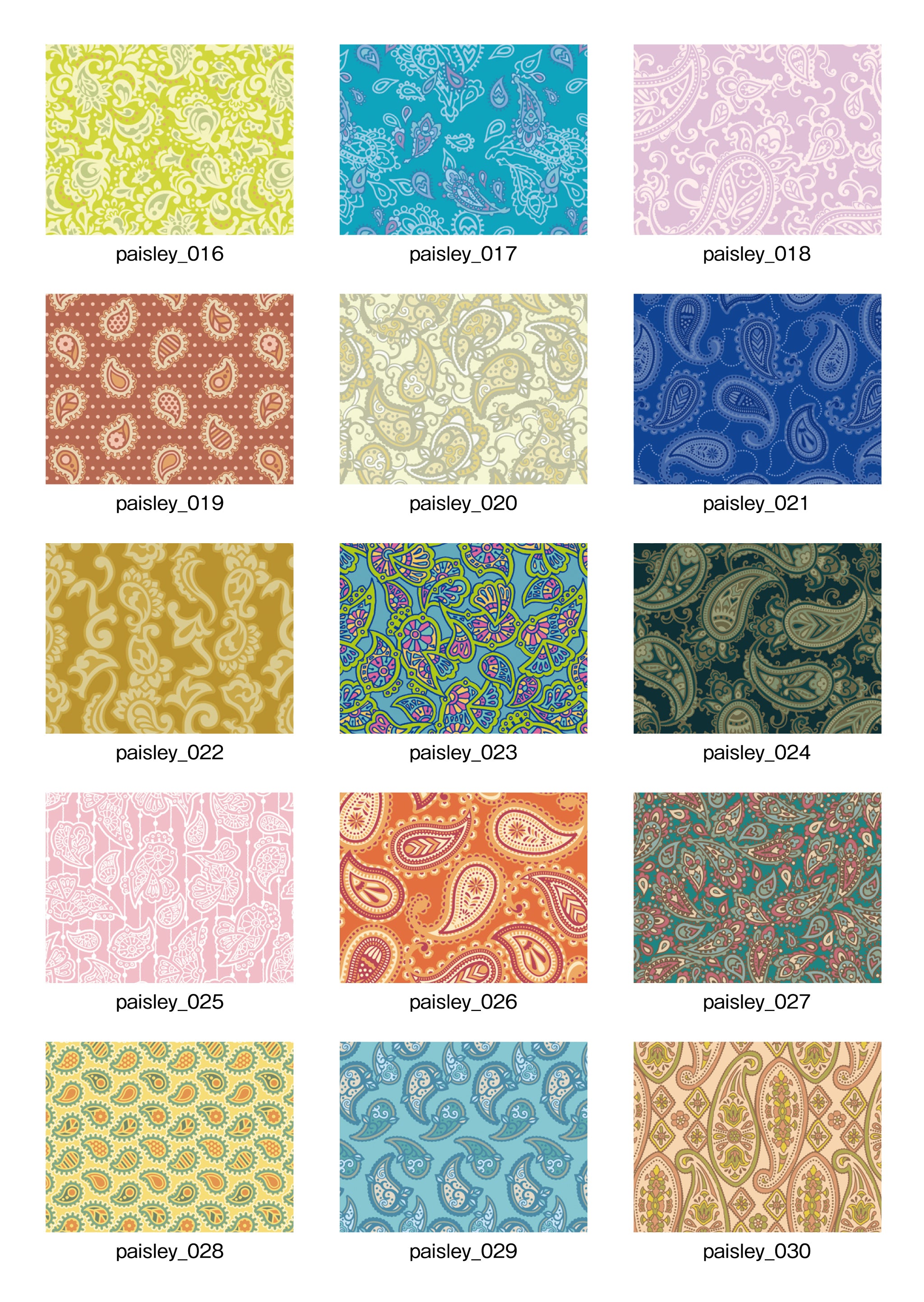 「Pattern Collection」7.Paisley【ペイズリー】