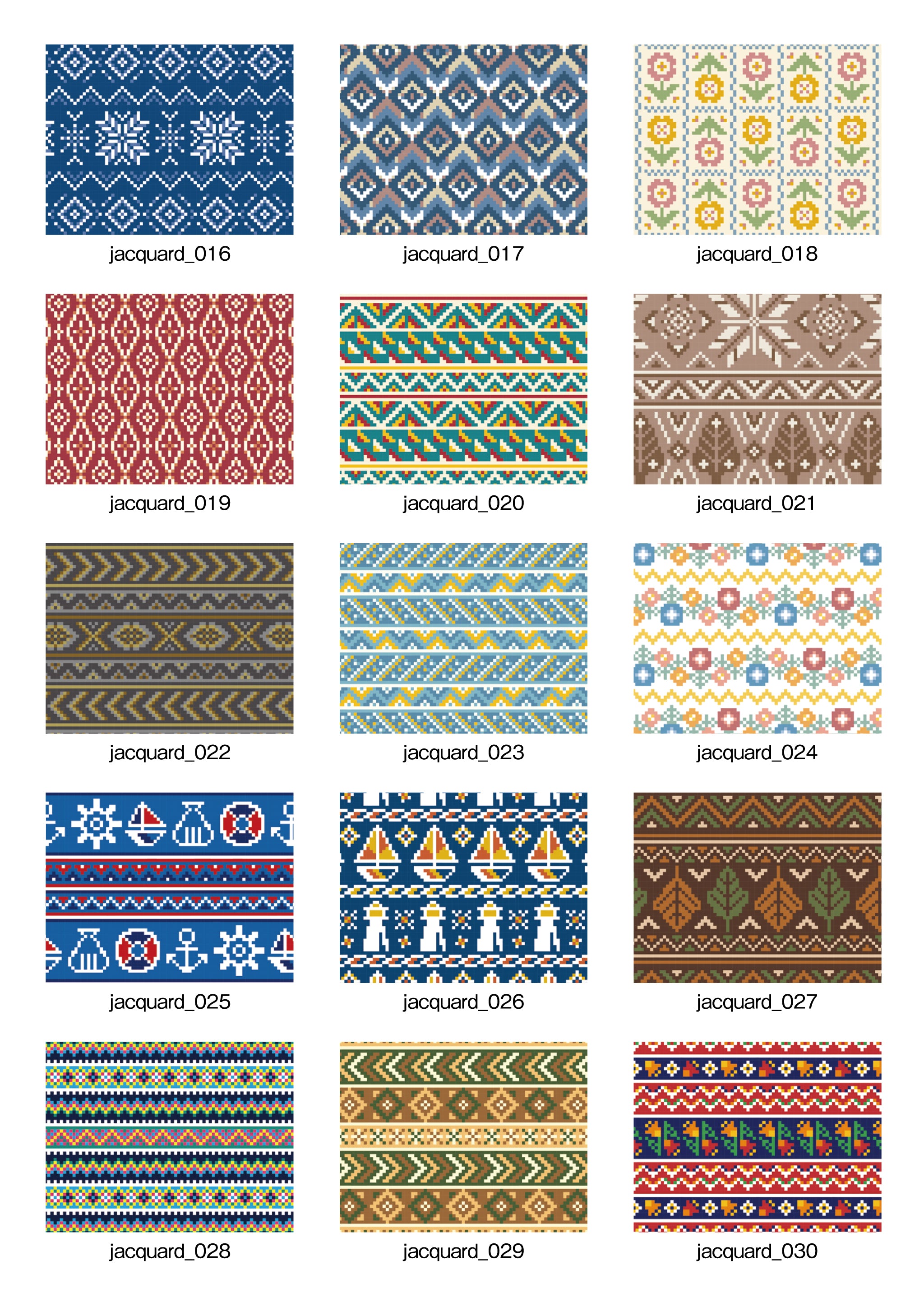 「Pattern Collection」8.Jacquard【ジャガード】