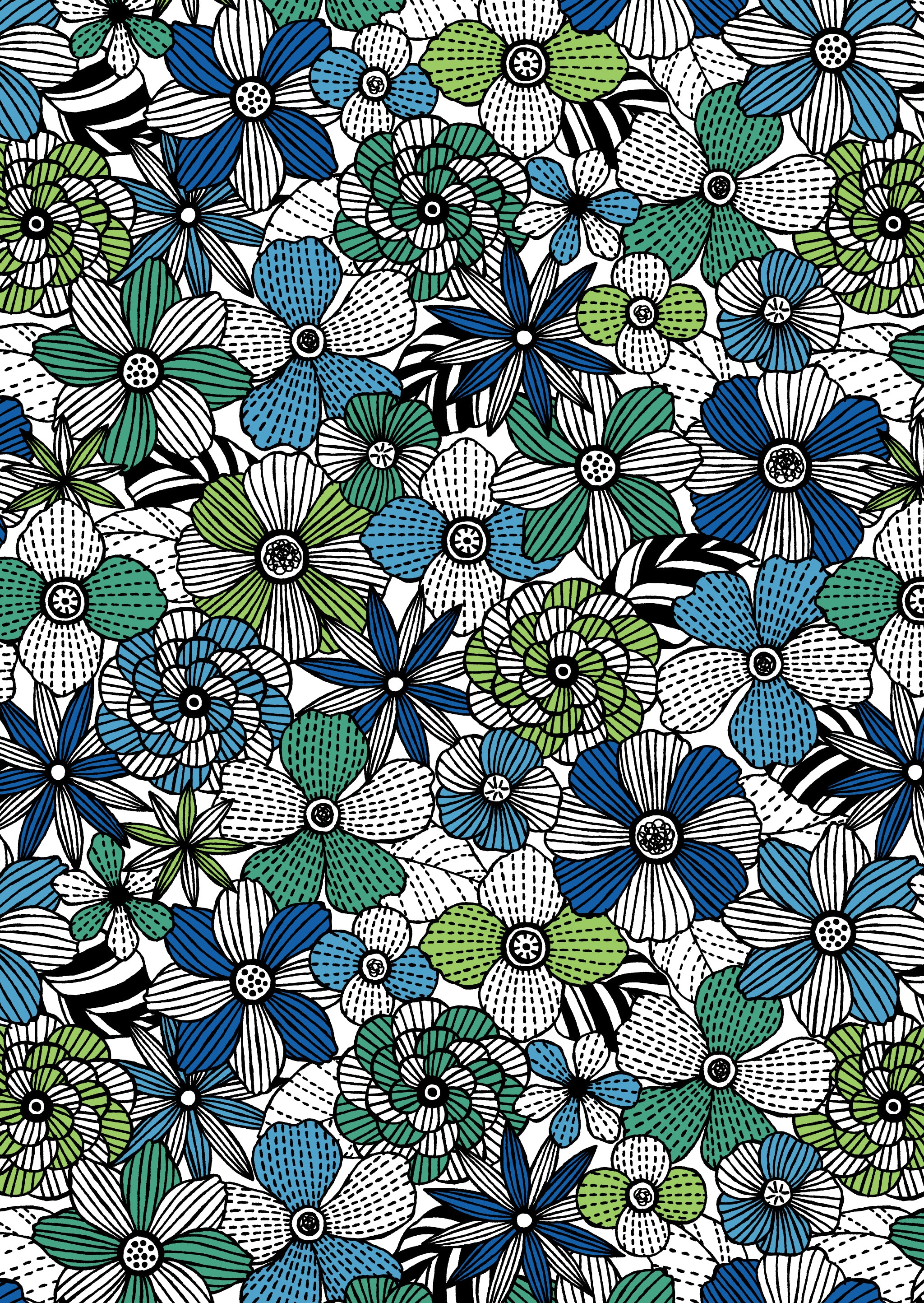 「THEME COLLECTION」05.FLOWER/LINEART【フラワー/ラインアート】